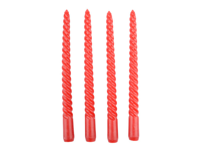Ljus Skruvade Röd 4-pack Form Living